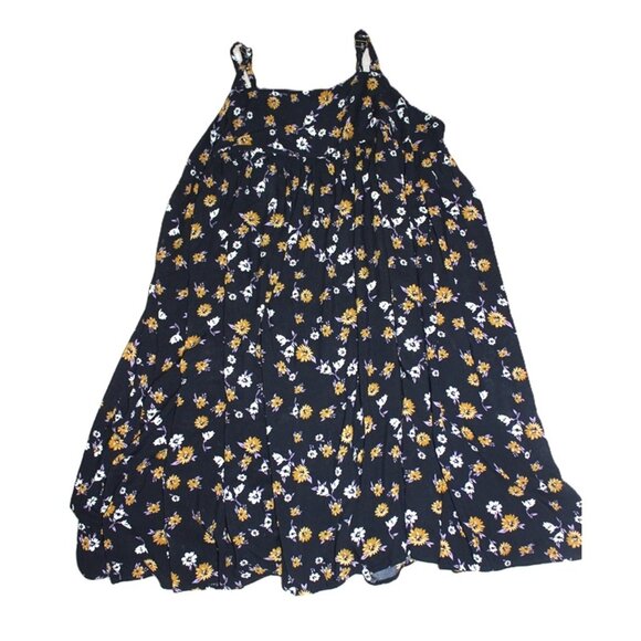 Urban Outfitters Black and Gold Floral Midi Dress - Picture 11 of 12